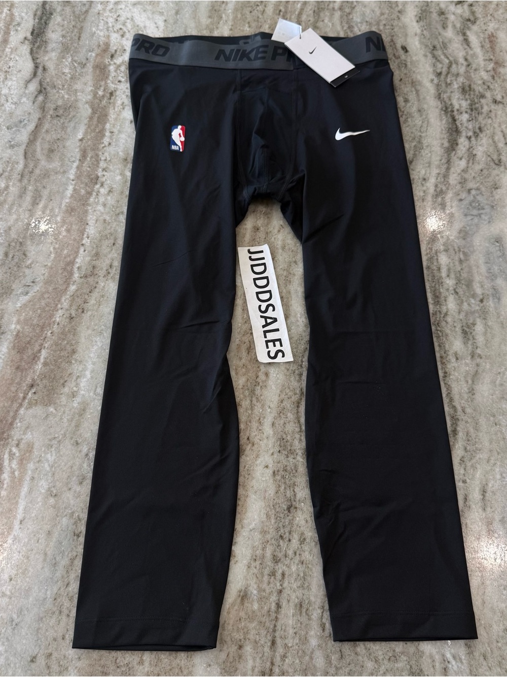 Nike Pro NBA Team Issued 3/4 Compression Tights Black DN1547-010 Men’s Sizes